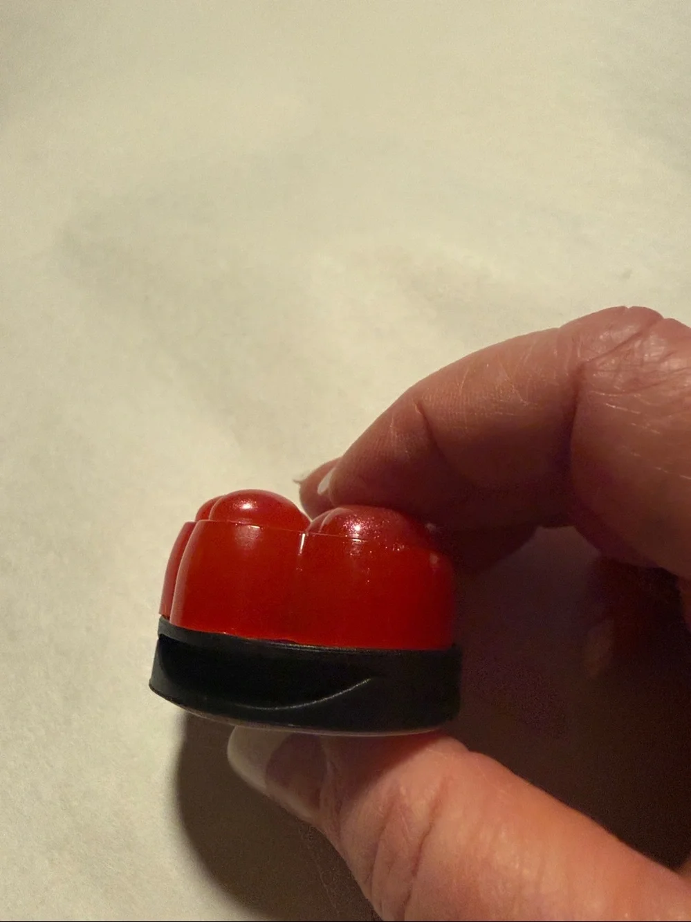Red Shimmery Resin Paw Phone Grip - (Pop Socket type)